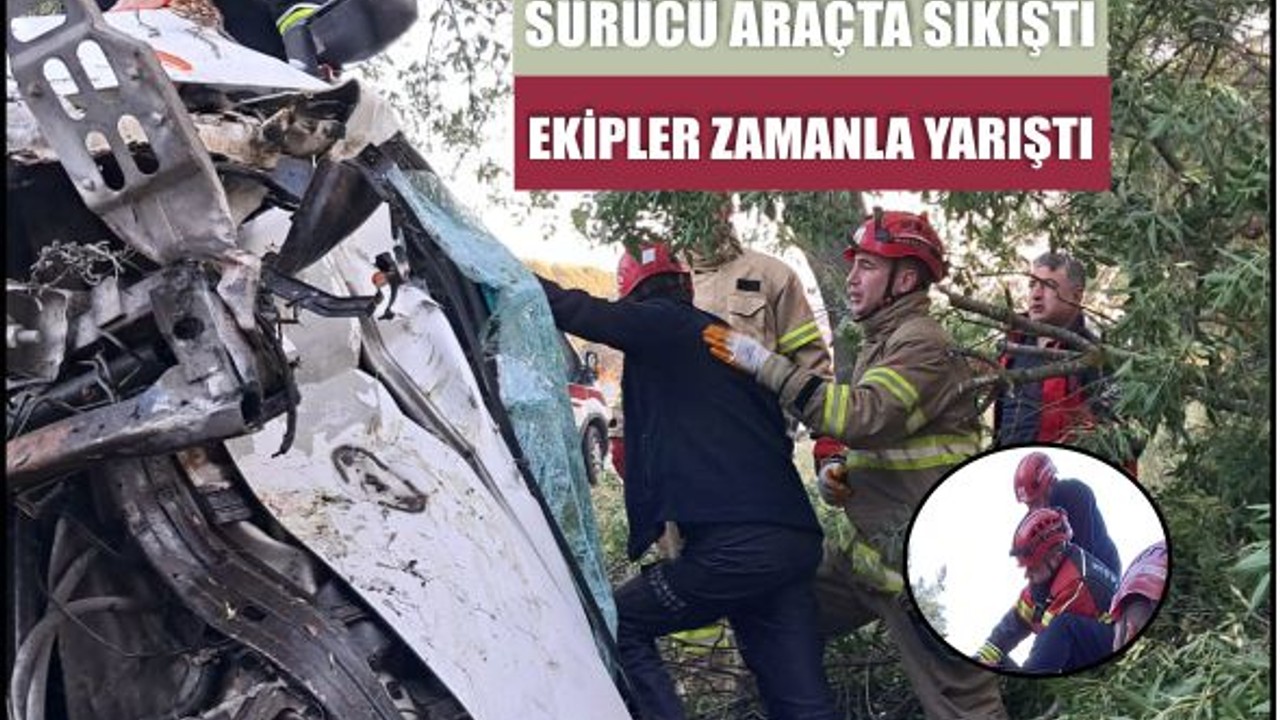 Balıkesir Yönünde Trafik Kazası: Sürücü Yaralı Olarak Kurtarıldı