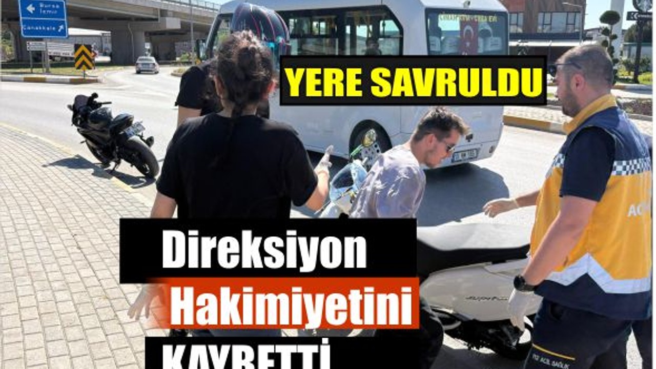 Direksiyon Hakimiyetini Kaybetti, Yere Savruldu