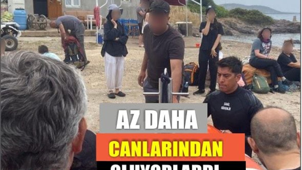 Ayvalık Maden Adası’nda Mahsur Kalan 27 Kişi Kurtarıldı