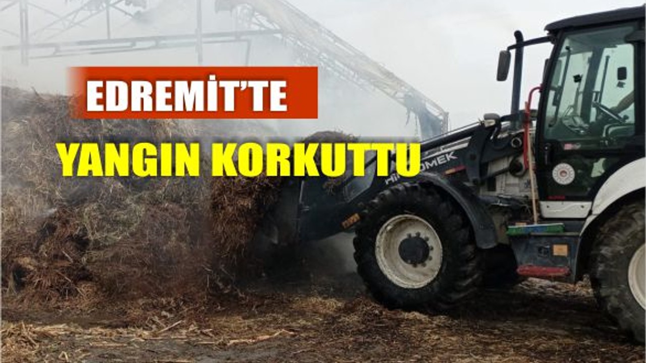 Edremit'te Çiftlik Yangını Korkuttu