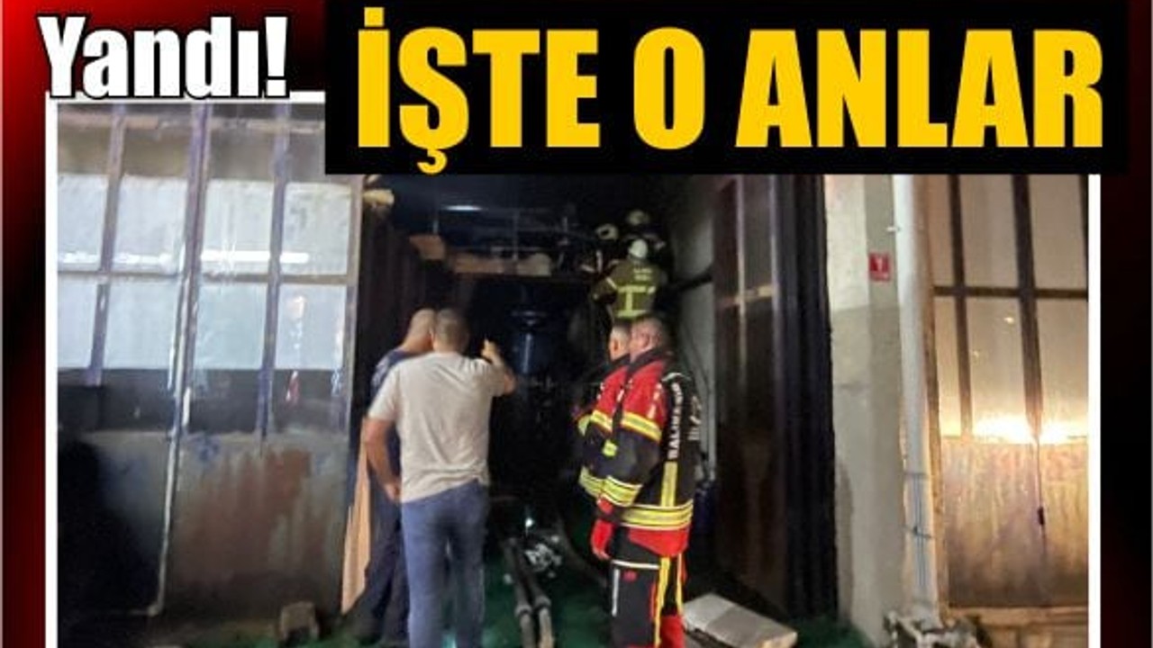 Ayvalık'ta Gözlük Fabrikası Yandı! İşte O Anlar