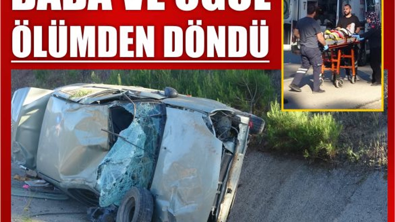 Seyir Halindeyken Devrildi: Balıkesir Yolunda Kaza Paniği