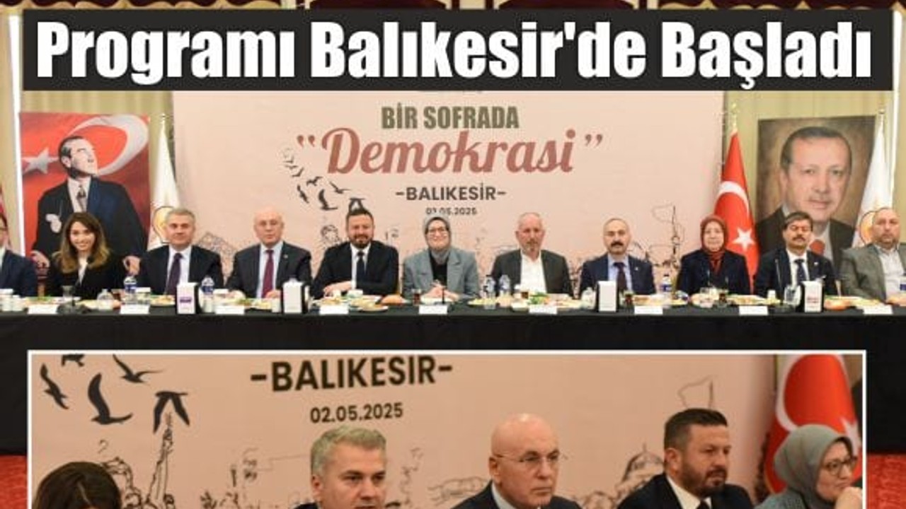 AK Parti’den “Bir Sofrada Demokrasi” Programı