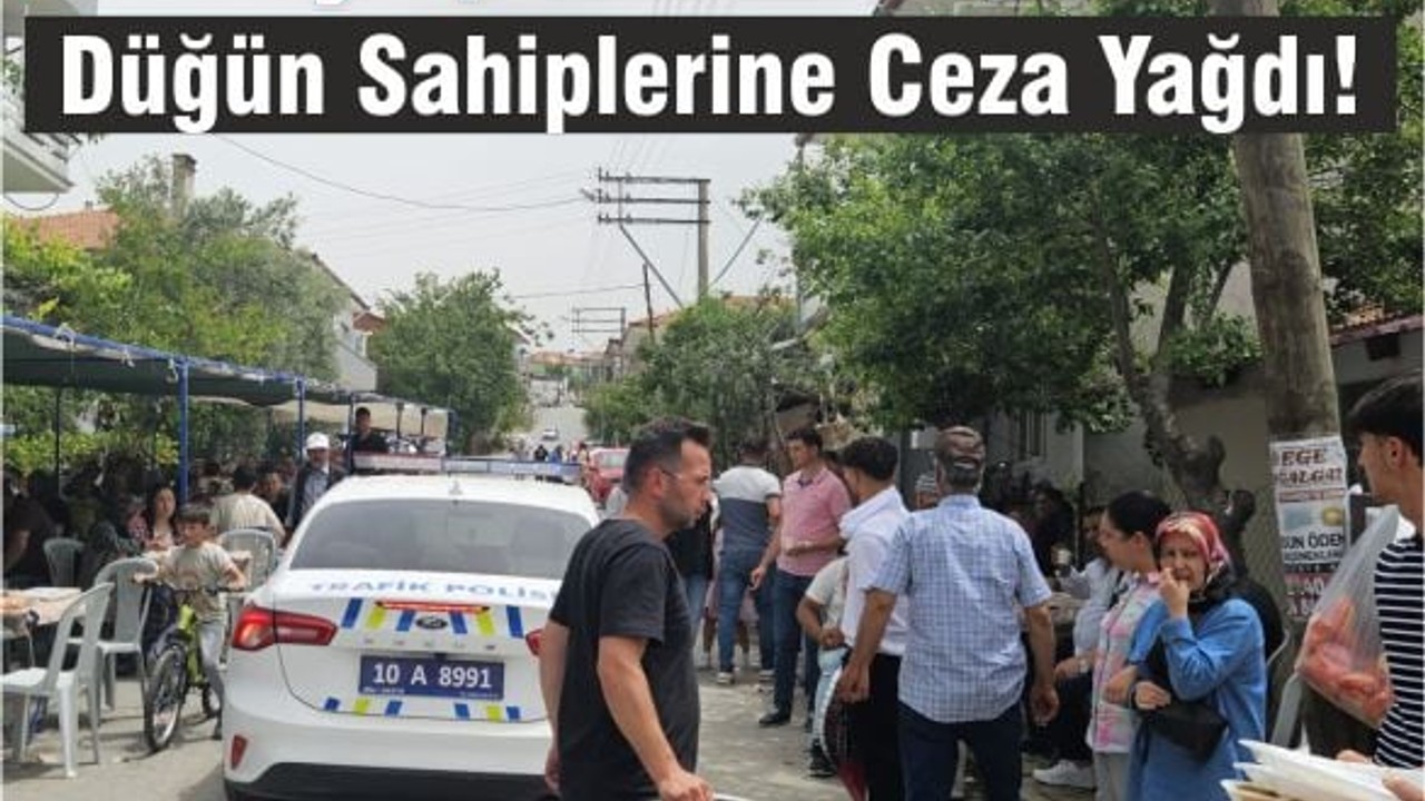Savaştepe'de Emniyetten Düğün Sahiplerine Ceza Yağdı!