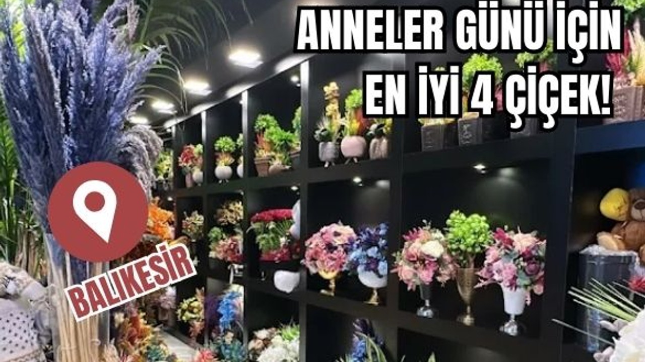 Balıkesir'de Anneler Günü'nde Tercih Edilen 4 Çiçek