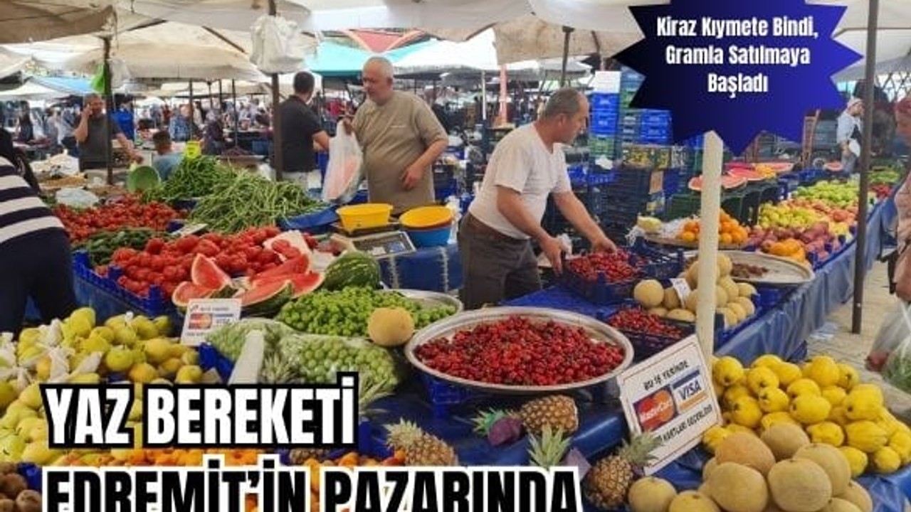Yaz Meyveleri Tezgahlarda Yerini Aldı