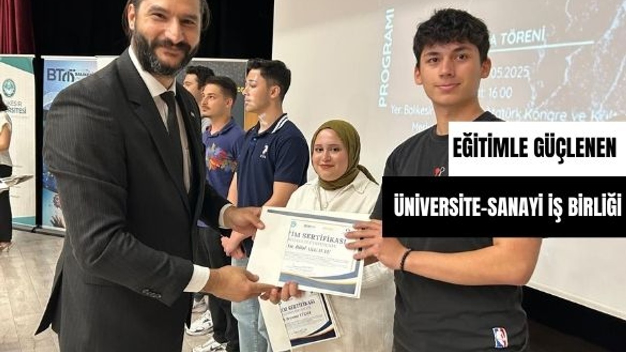 Üniversite-Sanayi İş Birliği Eğitimle Taçlandı