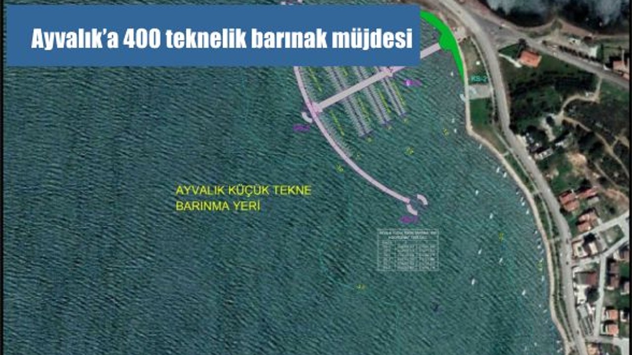 Ayvalık’a 400 teknelik barınak müjdesi