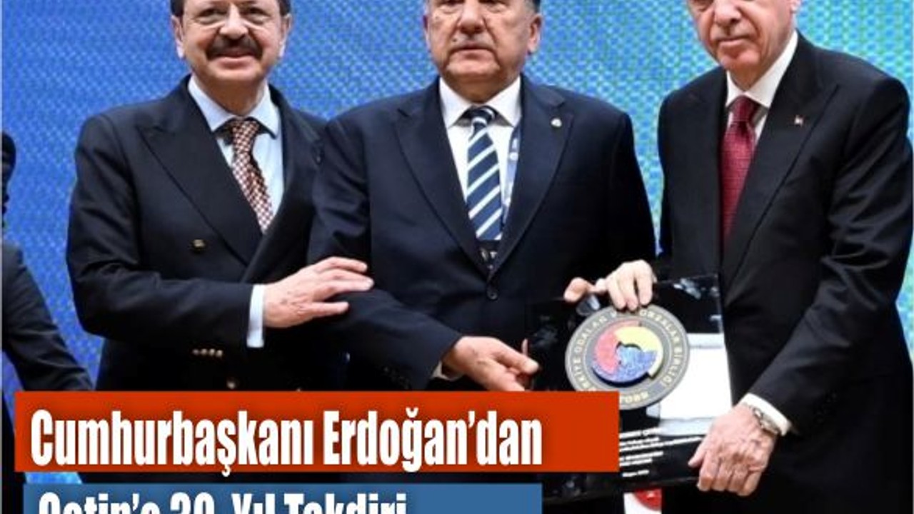 Cumhurbaşkanı Erdoğan’dan Çetin’e 30. Yıl Takdiri