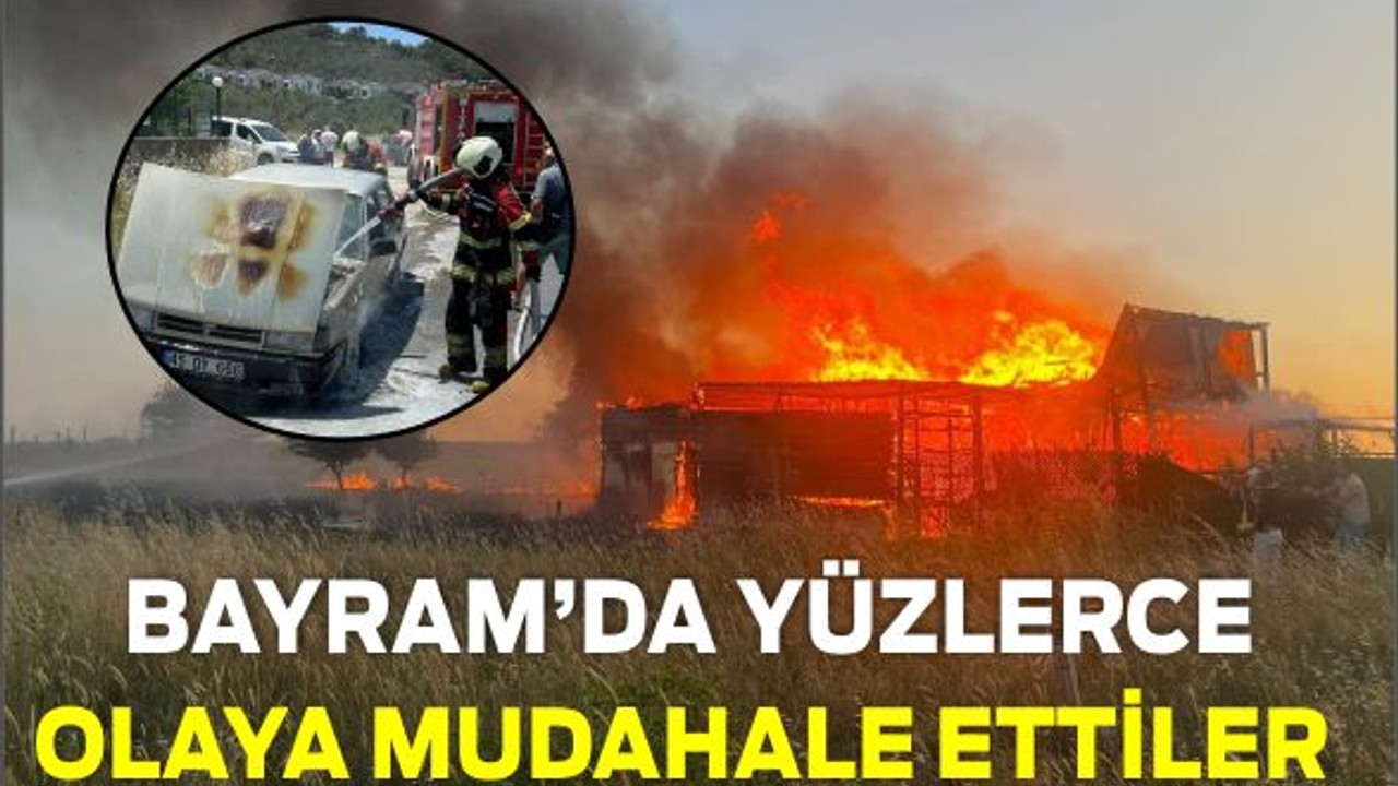 Balıkesir İtfaiyesi Bayram Mesaisinde Yüzlerce Olaya Müdahale Etti