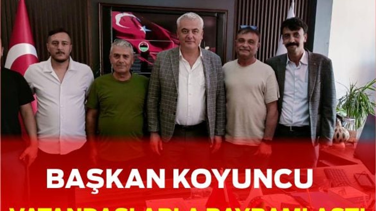 Başkan Ali Koyuncu, Bayramda Vatandaşlarla Kucaklaştı