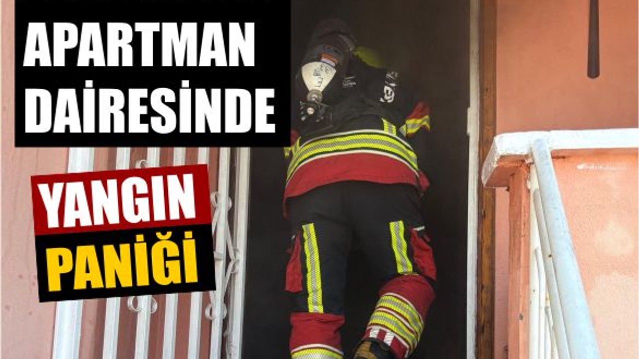 Edremit’te Apartman Dairesinde Yangın Paniği