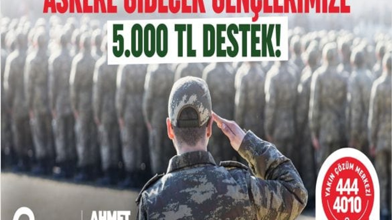 Başkan Akın’dan Askere Gidecek Gençlere 5 Bin TL Destek