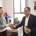 Başkan Şehirli’den Kadın Personele 8 Mart Ziyareti