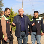 Gönen Hasanbey’de Parke Taşı Mesaisi