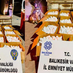 Balıkesir'de Kamyonette 144 Bin Sentetik Ecza Ele Geçirildi