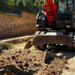 Burhaniye Pelitköy Sahil Yolunda Çalışma