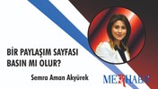 Bir Paylaşım Sayfası Basın mı Olur?