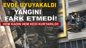 Bandırma'da Facia Bakın Nasıl Önlendi: Yangın Sırasında Uyuyan Kadın Son Anda Kurtarıldı