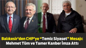 Balıkesir’den CHP’ye “Temiz Siyaset” Mesajı