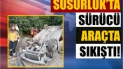 Susurluk’ta Feci Kaza! Sürücü Araçta Sıkıştı!