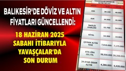 Balıkesir'de Döviz ve Altın Fiyatları Güncellendi: 18 Haziran 2025 Sabahı İtibarıyla Yavaşçalar'da Son Durum