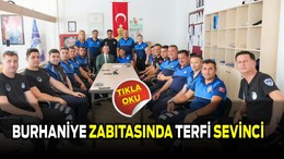 Burhaniye Zabıtasında Terfi Sevinci