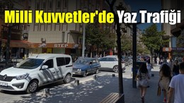 Milli Kuvvetler Caddesi’nde Trafik Yoğunluğu Artıyor