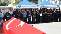 Balıkesir'de görevli görevli polis memuru Zekai Özel'e son veda