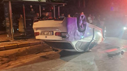Balıkesir’de Aşırı Sürat Faciası: Araç Takla Attı