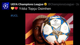 UEFA’dan Galatasaray’a Özel Osimhen Paylaşımı!