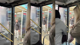 Sürücü Yolculara Küstü