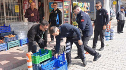 Burhaniye’de Kaldırım İşgaline Tolerans Yok