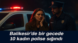 Balıkesir’de bir gecede 10 kadın polise sığındı!