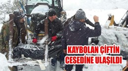 Kaybolan çiftin cesedine ulaşıldı