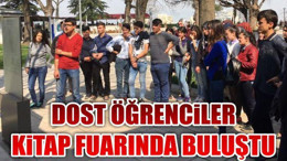 Dost öğrenciler kitap fuarında buluştu
