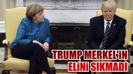 Trump Merkel'in elini sıkmadı