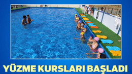 YÜZME KURSLARI BAŞLADI