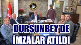 Dursunbey OSB’de Altyapı Uygulama Projeleri İmzalandı