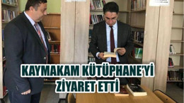 Kaymakam Aydın Kütüphaneyi Ziyaret Etti