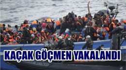 KAÇAK GÖÇMEN YAKALANDI