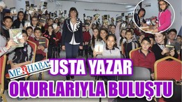 USTA YAZAR MİNİK OKURLARIYLA BULUŞTU
