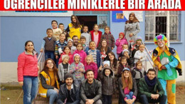 ÖĞRENCİLER MİNİKLERLE BİR ARADA
