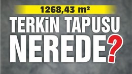 1268,43 m² TERKİN TAPUSU NEREDE?