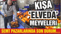 SEMT PAZARLARINDA SON DURUM… KIŞA ‘ELVEDA’ MEYVELERİ