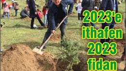 Öğrenciler 2023 yılına ithafen 2023 fidan dikti