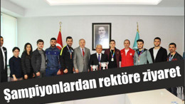 BAÜN’lü Şampiyon Sporculardan Rektör Özdemir’e Ziyaret