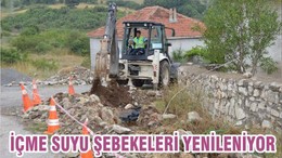İÇME SUYU ŞEBEKELERİ YENİLENİYOR