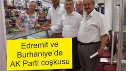 Edremit ve Burhaniye’de Ak Parti coşkusu