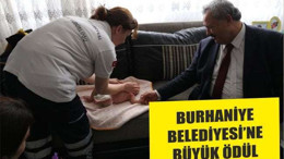BURHANİYE BELEDİYESİ’NE BÜYÜK ÖDÜL